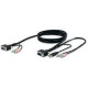 Belkin SOHO KVM Replacement Cable Kit - 6 ft KVM Cable - First End: 1 x 15-pin HD-15 Female VGA, First End: 2 x Mini-phone Male Audio - Second End: 1 x 15-pin HD-15 Male VGA, Second End: 1 x Type A Male USB, Second End: 2 x Mini-phone Male Audio - Gray F1