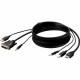 Belkin DVI to HDMI High Retention + USB A/B + Audio Passive Combo KVM Cable - 6 ft KVM Cable for Keyboard, Mouse, KVM Switch - First End: 1 x DVI-I Male Video, First End: 1 x Type A Male USB, First End: 1 x Mini-phone Male Audio - Second End: 1 x HDMI Mal