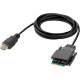 Belkin Modular HDMI Single Head Console Cable 3 Feet - 3 ft KVM Cable for Console, Computer, Monitor, KVM Switch - First End: 1 x HDMI Male Digital Audio/Video - Second End: 1 x Modular - Supports up to 3840 x 2160 - Gold Plated Connector - TAA Compliant 