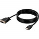 Belkin HDMI to DVI Video KVM Cable - 6 ft DVI/HDMI Video Cable for Video Device, Monitor, KVM Switch - First End: 1 x HDMI Male Digital Video - Second End: 1 x DVI Male Digital Video - Gold Plated Connector - Black - TAA Compliant - TAA Compliance F1DN1VC