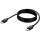 Belkin DP 1.2a to DP 1.2a Video KVM Cable - 6 ft KVM Cable for Audio/Video Device, KVM Switch, Monitor - First End: 1 x DisplayPort Male Digital Audio/Video - Second End: 1 x DisplayPort Male Digital Audio/Video - Gold Plated Connector - Black F1DN1VCBL-P