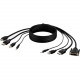 Belkin Dual DVI to HDMI and DP to DP + USB A/B + Audio Passive Combo KVM - 6 ft KVM Cable for KVM Switch, Keyboard, Mouse - First End: 1 x DVI (Single-Link) Male Digital Video, First End: 1 x DisplayPort Male Digital Audio/Video, First End: 1 x USB Type A