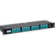 Panduit High Density Quicknet Cassette - 64 Port(s) - 64 x Duplex - 1U High - Rack-mountable - TAA Compliance F1RBXN-6408-10S