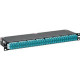 Panduit High Density Quicknet Cassette - 128 Port(s) - 128 x Duplex - 1U High - Rack-mountable - TAA Compliance F1RBZO-1B08-10S