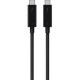 Belkin Thunderbolt 3 Cable (USB-C to USB-C) (100W) (6.5ft/2m) F2CD085bt2M-BLK - 6.56 ft USB Data Transfer Cable for Docking Station, Hard Drive, iMac - First End: 1 x Type C Male Thunderbolt 3 - Second End: 1 x Type C Male Thunderbolt 3 - 5 GB/s - Black -