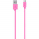 Belkin MIXIT&uarr; Micro-USB to USB ChargeSync Cable - 4 ft USB Data Transfer Cable for Tablet PC, Digital Text Reader, Notebook, Speaker - First End: 1 x Type A Male USB - Second End: 1 x Male Micro USB - Pink F2CU012BT04-PNK