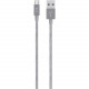 Belkin MIXIT&uarr; Metallic Micro-USB to USB Cable - 4 ft USB Data Transfer Cable for Smartphone, Tablet - First End: 1 x Type A Male USB - Second End: 1 x Male Micro USB - Gray F2CU021BT04-GRY