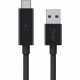 Belkin 3.1 USB-A to USB-C Cable (USB Type-C) - 3 ft USB Data Transfer Cable for MacBook, Hard Drive, Chromebook, Smartphone - First End: 1 x Type C Male USB - Second End: 1 x Type A Male USB - 1.25 GB/s - Black F2CU029BT1M-BLK