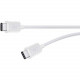 Belkin MIXIT&uarr; USB-C to USB-C Charge Cable - 6 ft USB Data Transfer/Power Cable for Notebook, Desktop Computer, MacBook, Chromebook, Hard Drive - First End: 1 x Type C Thunderbolt 3 - Second End: 1 x Type C Thunderbolt 3 - 60 MB/s - White - 1 Pack