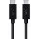 Belkin 3.1 USB-C to USB-C Cable (aka USB Type-C)(100W) - USB for Smartphone, MacBook, Chromebook, Tablet - 1.25 GB/s - 3.28 ft - 1 x Type C Male USB - 1 x Type C Male USB - Shielding - Black - TAA Compliance F2CU052BT1M-BLK