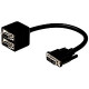 Belkin Analog Y Splitter - 1 x DVI-I Male Video - 2 x HD-15 Female - TAA Compliance F2E7902-01-SV