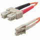 Belkin Duplex Fiber Optic Patch Cable - SC Male - LC Male - 3.28ft - Orange - TAA Compliance F2F202L7-01M