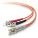 Belkin Duplex Fiber Optic Patch Cable - LC Male - ST Male - 6.56ft - TAA Compliance F2F402L0-02M