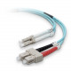 Belkin Fiber Optic Patch Cable - LC Male - SC Male - 49.21ft - Aqua - TAA Compliance F2F402L7-15M-G