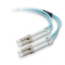 Belkin Fiber Optic Duplex Patch Cable - LC Male - LC Male - 6.56ft - Aqua - TAA Compliance F2F402LL-02M-G