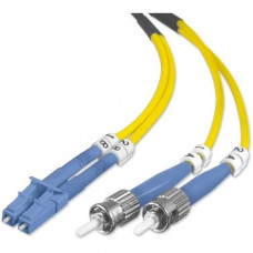 Belkin Fiber Optic Duplex Patch Cable - LC Male - ST Male - 6.56ft - Yellow - TAA Compliance F2F802L0-02M