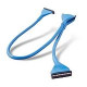Belkin F2N1123-03-BLU IDE Cable - 3 ft EIDE/IDE Data Transfer Cable - First End: 1 x IDE - Second End: 2 x IDE - Blue F2N1123-03-BLU