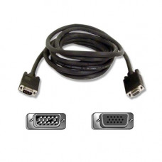 Belkin SVGA Monitor Extension Cable - 10 ft Video Cable for Monitor - First End: 1 x HD-15 Male - Second End: 1 x HD-15 Female - Extension Cable - Gray - 1 Pack - TAA Compliance F3H981-10