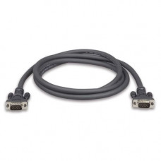 Belkin SVGA High-intensity Monitor Cables - 6 ft Video Cable for Monitor - First End: 1 x HD-15 Male VGA - Second End: 1 x HD-15 Male VGA - Charcoal Gray - 1 Pack - TAA Compliance F3H982-06