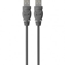 Belkin USB Data Transfer Cable - 10 ft USB Data Transfer Cable - Type A Male USB - Type A Male USB - Shielding F3U131-10