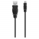 Belkin USB Cable - 6 ft USB Data Transfer Cable - Type A USB - Micro Type B USB - Black - 1 Pack F3U151B06