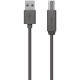 Belkin USB Data Transfer Cable - 15.75 ft USB Data Transfer Cable - Type A USB - Type B USB - Black F3U154BT4.8M