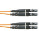 Panduit Opti-Core Fiber Optic Patch Network Cable - 125 ft Fiber Optic Network Cable for Network Device - First End: 2 x LC Male Network - Second End: 2 x LC Male Network - Patch Cable - 50/125 &micro;m - Orange - TAA Compliance F52ELLNLNSNM038
