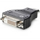 HP HDMI to DVI Adapter - 1 x HDMI Digital Audio/Video Male - 1 x DVI Video Female F5A28AA