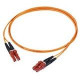 PANDUIT Fiber Optic Duplex Patch Cord - LC Male Network - LC Male Network - 6.56ft - Black - TAA Compliance F5E10A-10AM2