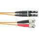 Panduit Fiber Optic Duplex Network Cable - 9.84 ft Fiber Optic Network Cable for Network Device - First End: 2 x ST Male Network - Second End: 2 x LC Male Network - 1.25 GB/s - Patch Cable - 50/125 &micro;m - Orange - 1 Pack - TAA Compliance F5E2-10M3