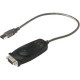 Belkin USB/Serial Portable Cable Adapter - Type A Male USB, DB-9 Male Serial - Black - TAA Compliance F5U409V1