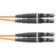 Panduit Fiber Optic Network Cable - 3.28 ft Fiber Optic Network Cable for Network Device - First End: 1 x LC Male Network - Second End: 1 x Pigtail - 62.5/125 &micro;m - Orange - TAA Compliance F61BN1NNNSNM001