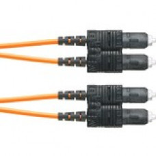 Panduit Fiber Optic Duplex Patch Network Cable - 39.37 ft Fiber Optic Network Cable for Network Device - First End: 2 x SC Male Network - Second End: 2 x SC Male Network - Patch Cable - 50/125 &micro;m - Orange - 1 Pack - TAA Compliance F623RSNSNSNM01