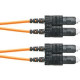 Panduit Fiber Optic Duplex Patch Network Cable - 39.37 ft Fiber Optic Network Cable for Network Device - First End: 2 x SC Male Network - Second End: 2 x SC Male Network - Patch Cable - 50/125 &micro;m - Orange - 1 Pack - TAA Compliance F623RSNSNSNM01