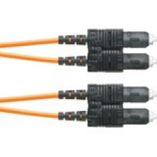 Panduit Fiber Optic Duplex Patch Network Cable - 45.93 ft Fiber Optic Network Cable for Network Device - First End: 2 x SC Male Network - Second End: 2 x SC Male Network - Patch Cable - 50/125 &micro;m - Orange - 1 Pack - TAA Compliance F623RSNSNSNM01