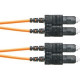 Panduit Fiber Optic Duplex Patch Network Cable - 114.83 ft Fiber Optic Network Cable for Network Device - First End: 2 x SC Male Network - Second End: 2 x SC Male Network - Patch Cable - 50/125 &micro;m - Orange - 1 Pack F623RSNSNSNM035
