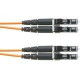 Panduit Fiber Optic Duplex Patch Network Cable - 9.84 ft Fiber Optic Network Cable for Network Device - First End: 2 x LC Male Network - Second End: 2 x LC Male Network - Patch Cable - 62.5/125 &micro;m - Orange - 1 Pack F62ELLNLNSNM003