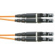 Panduit Fiber Optic Duplex Patch Network Cable - 3.28 ft Fiber Optic Network Cable for Network Device - First End: 2 x LC Male Network - Second End: 2 x LC Male Network - Patch Cable - Orange - 1 Pack F62ELLNLNSNM001