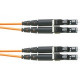 Panduit Fiber Optic Duplex Patch Network Cable - 39.37 ft Fiber Optic Network Cable for Network Device - First End: 2 x LC Male Network - Second End: 2 x LC Male Network - Patch Cable - Orange - 1 Pack F62ELLNLNSNM012