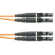 Panduit Fiber Optic Duplex Patch Network Cable - 108.27 ft Fiber Optic Network Cable for Network Device - First End: 2 x LC Male Network - Second End: 2 x LC Male Network - Patch Cable - Orange - 1 Pack F62ELLNLNSNM033