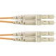 Panduit Opti-Core Fiber Optic Duplex Patch Network Cable - 3.28 ft Fiber Optic Network Cable for Network Device - First End: 2 x LC Male Network - Second End: 2 x LC Male Network - 1.25 GB/s - Patch Cable - 62.5/125 &micro;m - Orange - 1 Pack - TAA Co