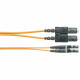 Panduit Fiber Optic Duplex Patch Network Cable - 19.69 ft Fiber Optic Network Cable for Network Device - First End: 2 x LC Male Network - Second End: 2 x SC Male Network - Patch Cable - Orange - 1 Pack - TAA Compliance F62ERLNSNSNM006