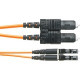 Panduit Fiber Optic Duplex Patch Network Cable - 147.64 ft Fiber Optic Network Cable for Network Device - First End: 2 x LC Male Network - Second End: 2 x SC Male Network - Patch Cable - Orange - 1 Pack F62ELLNSNSNM045