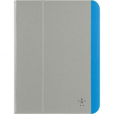 Belkin Slim Style Carrying Case (Folio) for 10" Apple iPad Air Tablet - Stone, Cyan - Water Resistant, Scratch Resistant Interior, Slip Resistant Interior, Spill Resistant, Dirt Resistant - Silicone, Suede Interior, MicroFiber Interior F7N253B1C01