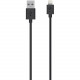 Belkin Lightning to USB ChargeSync Cable - 4 ft Lightning/USB Data Transfer Cable for iPad, iPhone, iPod, MacBook Pro, MacBook Air - First End: 1 x Type A Male USB - Second End: 1 x Lightning Male Proprietary Connector - Black F8J023BT04-BLK