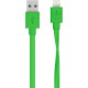 Belkin MIXIT&uarr; Flat Lightning to USB Cable - 4 ft Lightning/USB Data Transfer Cable for iPad, iPhone, iPad Air, iPad mini, iPod - First End: 1 x Type A Male USB - Second End: 1 x Lightning Male - MFI - Green F8J148BT04-GRN