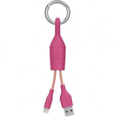 Belkin MIXIT&uarr; Lightning to USB Clip - Lightning/USB Data Transfer Cable for iPhone, iPod, iPad - First End: 1 x Type A Male USB - Second End: 1 x Lightning Male Proprietary Connector - MFI - Pink - 1 Pack F8J173BT06INPNK