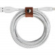 Belkin DuraTek Plus Lightning to USB-A Cable with Strap - 10 ft Lightning/USB Data Transfer Cable for iPhone, iPad Pro - First End: 1 x Type A Male USB - Second End: 1 x Lightning Male Proprietary Connector - MFI - White F8J236BT10-WHT