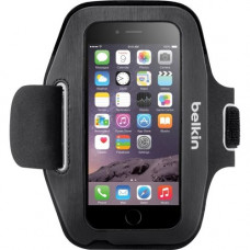 Belkin Sport-Fit Carrying Case (Armband) Apple iPhone Smartphone - Blacktop, Overcast - Neoprene F8W500BTC00