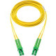 Panduit Fiber Optic Duplex Patch Network Cable - 22.97 ft Fiber Optic Network Cable for Network Device - First End: 2 x SC/APC Male Network - Second End: 2 x SC Male Network - Patch Cable - 9/125 &micro;m - Yellow - 1 Pack - TAA Compliance F923LANSNSN